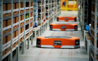 亚马逊快递机器人分拣