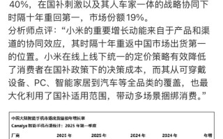 小米无人机2025年销量预计能达多少？