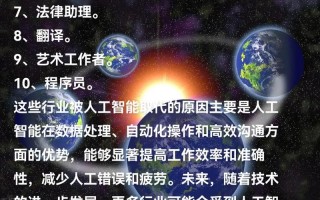 人工智能将取代哪些行业？