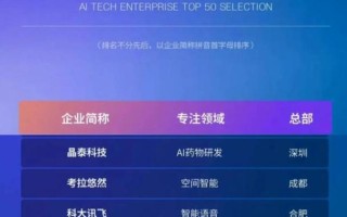 中国AI巨头有哪些？