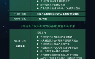 人工智能大会何时开？