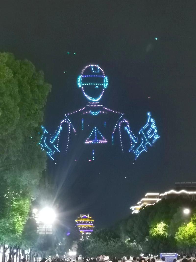 2025无人机灯光秀将如何惊艳夜空？-第1张图片-广州国自机器人