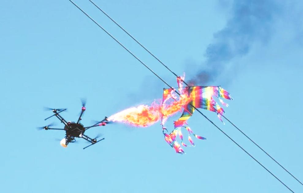供电无人机如何防山火？-第1张图片-广州国自机器人