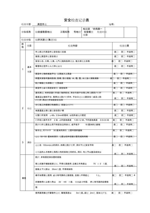 无人机现场作业检查表-第1张图片-广州国自机器人